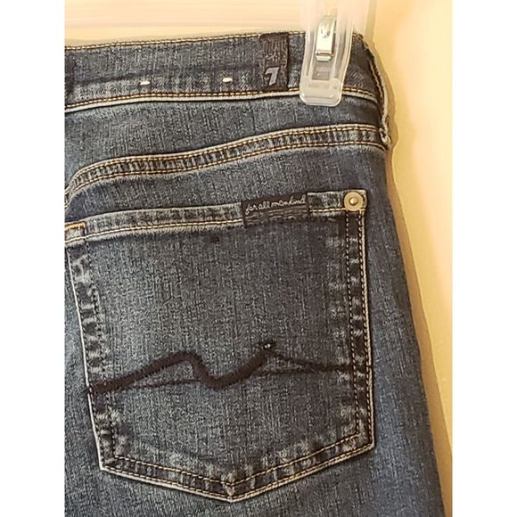 Women's, 7 For All Mankind Jeans, W28/L26, Bootcut, Blue - Picture 3 of 7